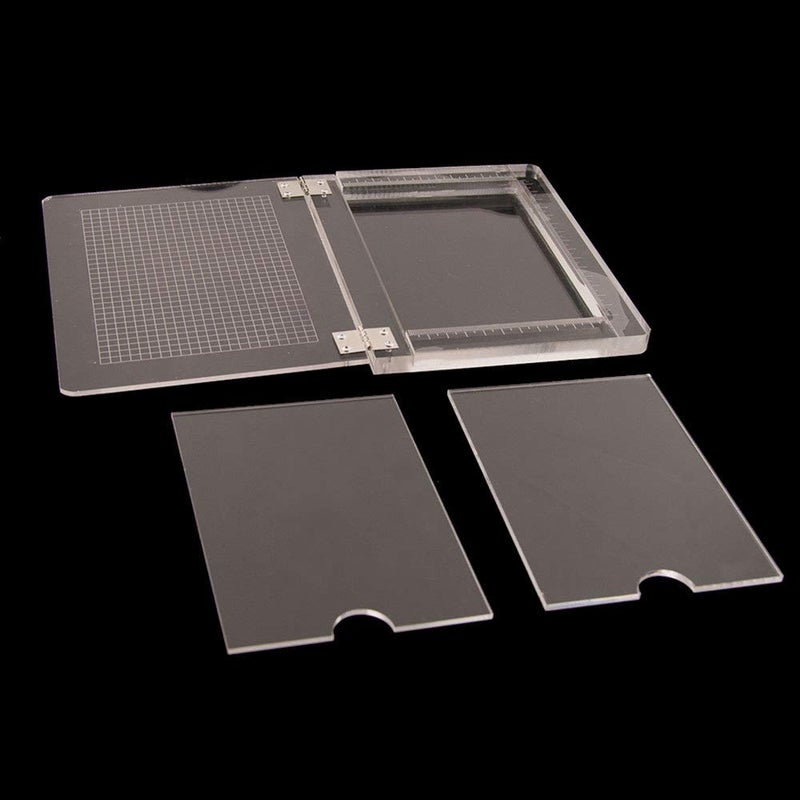 LZBRDY 5.9 by 7.7 Inch Large Clear Stamp Blocks with Grid & Measurements, Acrylic Stamping Platform Tool for Cards, Notebooks, Journals, Invitations & Crafts - Image 3